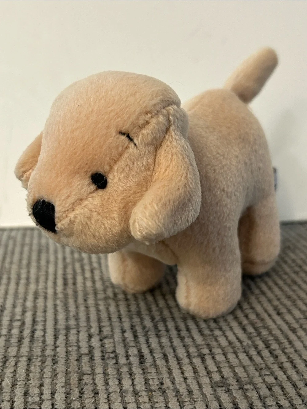 Vintage Baby GAP tan dog plushie name Jimmy